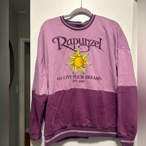 Disney Tangled Purple Crewneck Women’s Size L